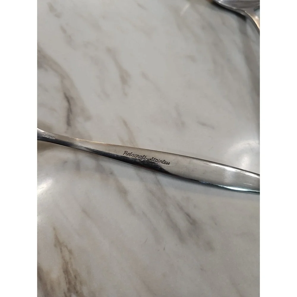 Vtg Rebacraft Stainless Japan Soup Ladel, Butter Knife, Serving Fork Replacement